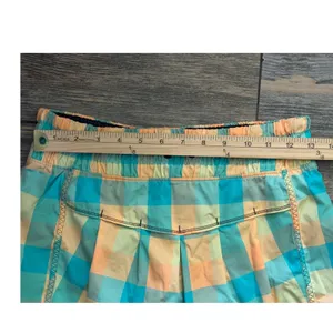 Lululemon Leader of the Track Plaid Pleated Skirt Size 4 Yellow Teal Lined Skort thumbnail 5