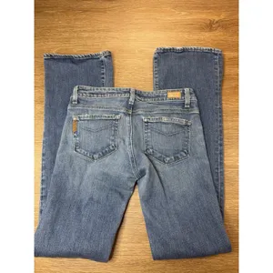 Paige Hollywood Hills Jeans Women 27 Low Rise Bootcut Flare Medium Wash USA thumbnail 15
