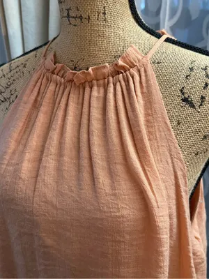1.State Women's Ruffle Trim Halter Top B4HP $59 NWT Orange Size M thumbnail 6