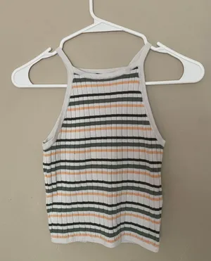 Divided Striped Tank Top thumbnail 1