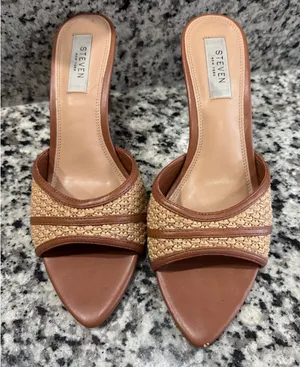 Steven by Steve Madden Raffia kitten heel thumbnail 2