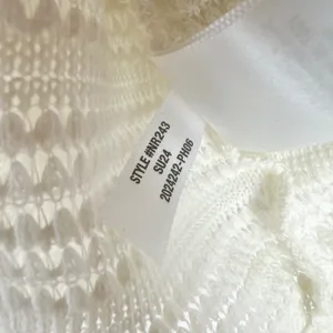 Madewell Crochet Knit Cutaway Tank Cropped Lighthouse Cotton Blend Cream XS NWT thumbnail 11