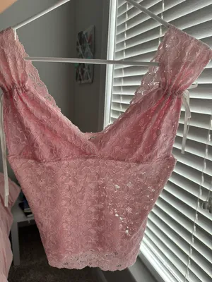 Boutique Pink Lace Shirt thumbnail 1