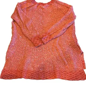 Free People Women’s Salmon Colored Oversized Sweater thumbnail 2