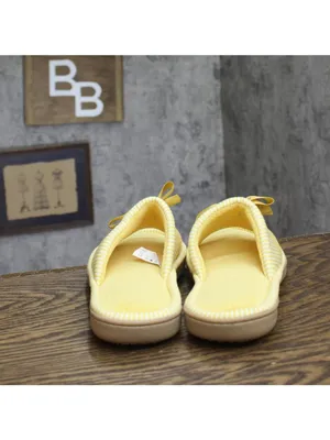 NEW Isotoner Womens Charm Pineapple Fruit Slide Slippers F9881 Yellow L (8.5-9) thumbnail 4