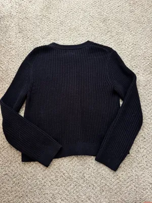H&M Navy Button Down Cardigan thumbnail 2