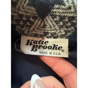 Katie Brooke Coat Wool Blend Aztec Stripe Southwestern Women Size Measured Wool thumbnail 3