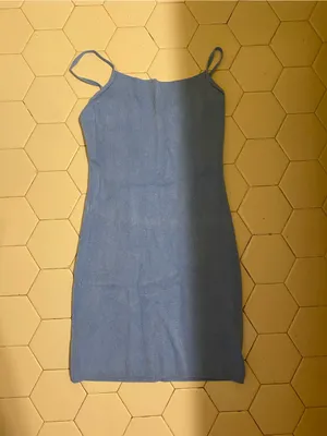 Abercrombie & Fitch Light Blue Spaghetti Strap Mini Dress thumbnail 4