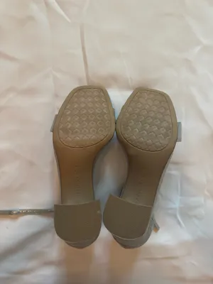 Kelly & Katie Metallic Silver Ankle-Strap Block Heels thumbnail 4