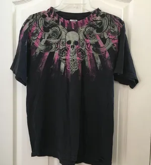 FINAL MARKDOWN Tennessee river skull tee shirt large unisex Black thumbnail 1