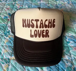 Mustache Lover Trucker Hat Brown thumbnail 3