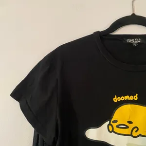 Dolls Kill Hello Kitty Friends Black Doomed Egg Long Sleeve Sheer Sleeve Small thumbnail 4