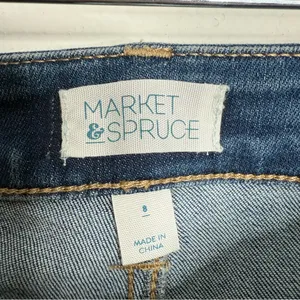 NWOT Market & Spruce Wide Leg Jeans‎ Blue Size 8 Clean Girl Minimalist Modern thumbnail 4