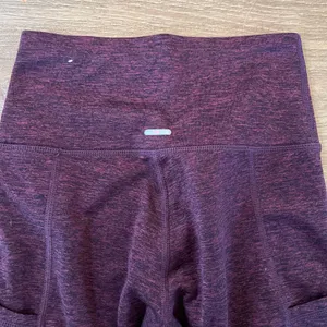 Aerie High Rise Burgundy Maroon Pocket Leggings Tights thumbnail 5