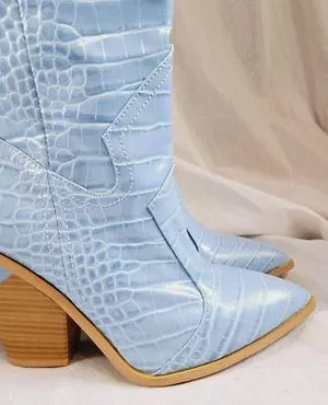 Cowgirl boots Blue Size 9.5 thumbnail 2