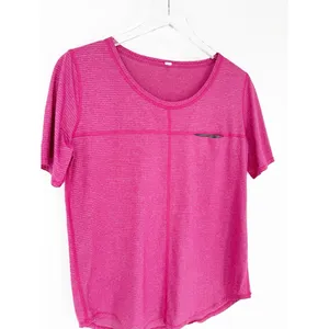 Lululemon Run Away Short Sleeve Tee Women's 8‎ Heathered Bumble Berry Activewear thumbnail 5