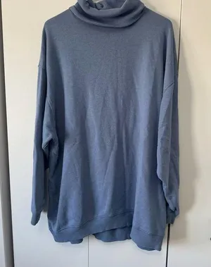 American Eagle Blue Turtleneck Sweatshirt thumbnail 1