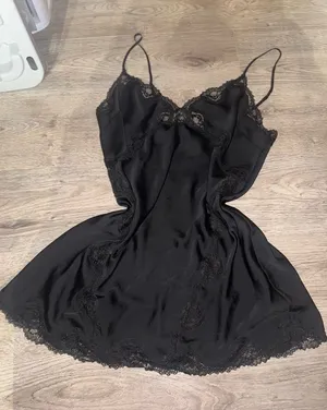 Victoria’s Secret Little Black Lacy Slip chemise large thumbnail 1