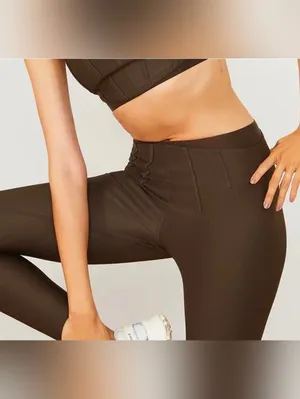 Alo Yoga Brown Airlift High-Waist 7/8 Corset Leggings Size S thumbnail 3