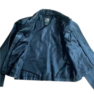 90s Vintage Rue 21 genuine leather black blazer jacket medium thumbnail 5