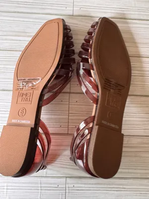 Time and Tru Women's Huarache Jelly Sandals Flats Sz 6 NWT thumbnail 10