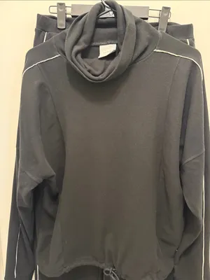 VARLEY Rona High Neck Active Sweat Set Black White S/M thumbnail 3