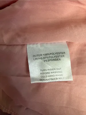 Sabo Skirt Pink Textured Tiered Midi Dress Puff Sleeve V-Neck XS thumbnail 10