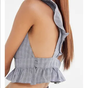 Lioness - Plaid Sleeveless Crop Top Ruffle Top S thumbnail 7
