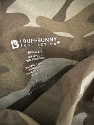 Buffbunny Camo High Waist Leggings Olive Green Small Athleisure Athletic Travel thumbnail 6