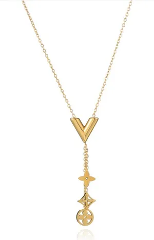 Chic Signature Classic Gold Pendant Necklace thumbnail 1