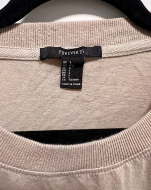 tan nude oversized Long Sleeve size large thumbnail 2