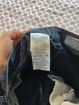Carhartt Cat 2 2112 Navy Flame Resistant Work Pants size 16 Short thumbnail 6