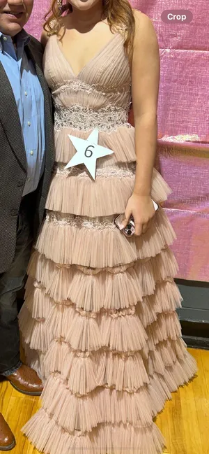 Pink Prom Dress Size 4 thumbnail 1