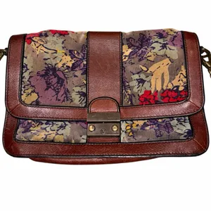 Fossil Reissue Floral Velvet Crossbody Bag Purse thumbnail 2