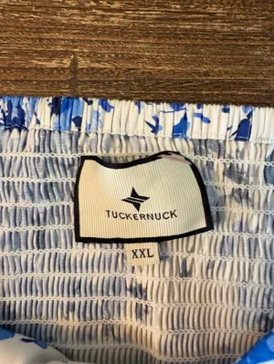 Tuckernuck Cecily Midi Dress Womens XXL Blue White Floral Flutter Sleeve thumbnail 6
