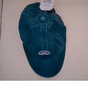 Time and‎ Tru Womens Blue Rainbow Embroidered Baseball Cap Hat NWT TT203645 OS thumbnail 3