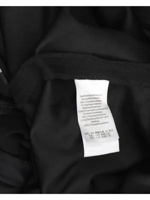 DKNY Belted Collared Tie Waist Jumpsuit DD3K284A Black 6 thumbnail 4