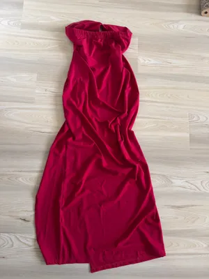 Amazon Vera morelle Strapless Formal Dress Elegant Backless Ruched Bodycon Dress with Slit for Wedding Party Cocktail thumbnail 7