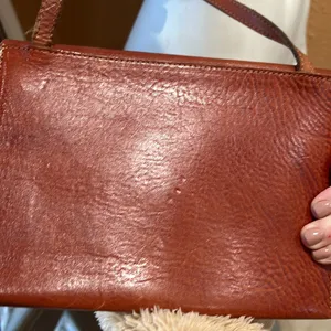 Lucky brand tan leather crossbody thumbnail 4