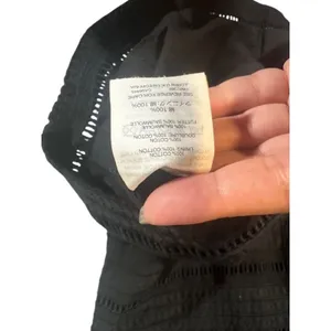 J. Crew Black Embroidered Half Sleeves Tie Neck Shift Dress Women Sz 6 thumbnail 6