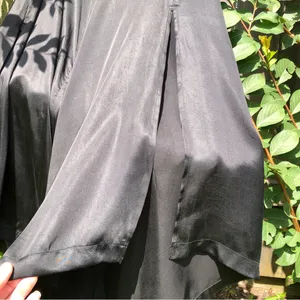 Cleobella Ainsley Black Satin Wide Leg Pants S thumbnail 8