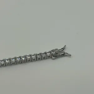 Kay Jewelers Moissanite Tennis Bracelet Gold 3mm 7 Inch Brand New VVS1 Crazy Shine No Pass thumbnail 4