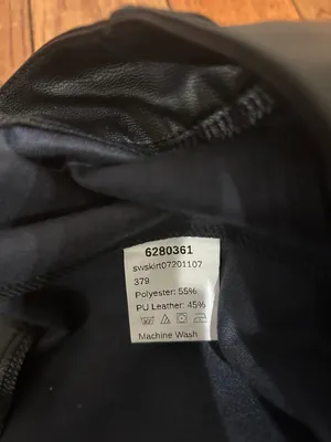 SheIn NWOT Sexy High Waist Notch Hem Leather A-Line /two front slits L thumbnail 12