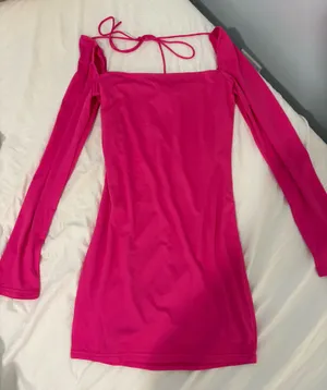 Lucy in the Sky Pink Dress Long Sleeve Bodycon thumbnail 1