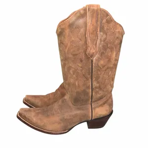 Corral Brown Distressed Leather Western Cowgirl Snip Toe Boots Shoes size 8.5 thumbnail 1
