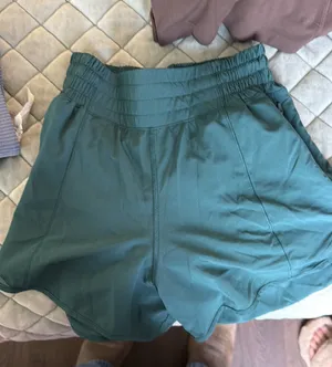 Green lululemon shorts  thumbnail 1