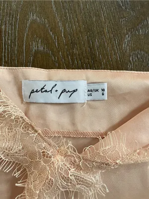 Petal & Pup Soft Blush Satin Lace Cami thumbnail 2