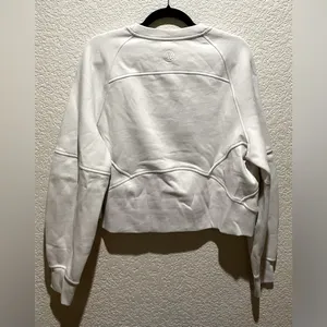 Lululemon NWT Scuba Oversized Pullover Wordmark Crewneck Bone Color Size M L thumbnail 9