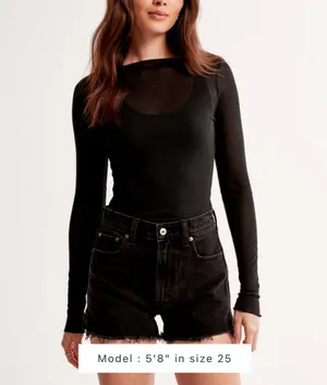 Abercrombie High Rise Mom Shorts thumbnail 1