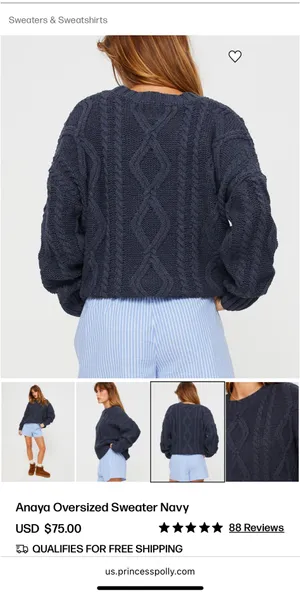 Princess Polly Oversized Sweater thumbnail 2